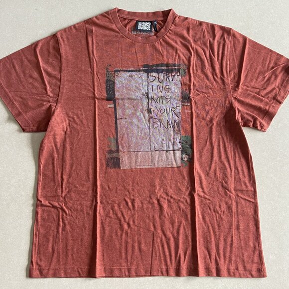 Reclaimed Vintage x Outer Banks Surfing Rots Your Brain T-Shirt Tee ASO John B - Picture 2 of 8